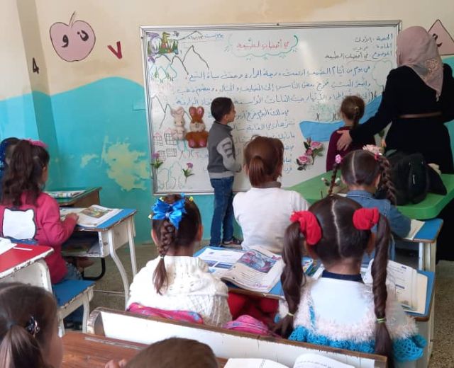 シリア国内の幼稚園・小学校支援